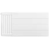 Eastbrook plaat voor paneelradiator met streep 80x40cm wit glans