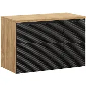 Comad Ocean Black badmeubel 90cm met 3 deuren en wastafelblad