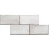 Terre d'Azur Terre-Spatula wandtegel 10x20cm ivoor