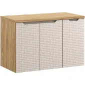 Comad Luxor Beige badmeubel 90cm met 3 deuren en wastafelblad