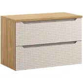 Comad Luxor Beige badmeubel 90cm met 2 lades en wastafelblad