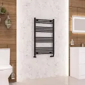 Eastbrook Wendover handdoekradiator 60x100cm 535W zwart mat