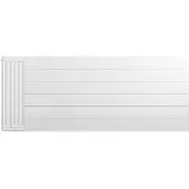 Eastbrook plaat voor paneelradiator met streep 150x60cm wit glans