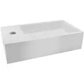 Mueller Dash fontein met kraangat links 40x22x10cm wit