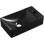 Sapho Margitha fontein rechts 38x22x10cm zwart mat
