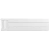 Eastbrook plaat voor paneelradiator met streep 120x30cm wit glans