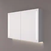 HiPP Design 42000 spiegelkast met LED en spiegelverwarming 160x70x14cm