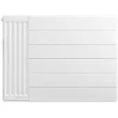 Eastbrook plaat voor paneelradiator met streep 80x60cm wit glans