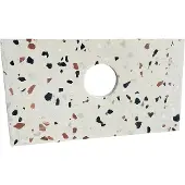 Saniclear Micro fonteinblad 39x22cm terrazzo