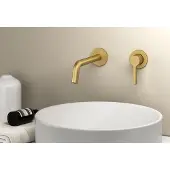 Sapho Iconic inbouw wastafelkraan goud mat