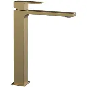 Sapho Cubemix verhoogde wastafelkraan 28cm goud mat
