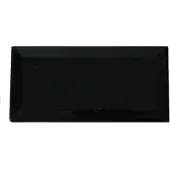 Terre d'Azur Metro wandtegel 10x20cm zwart
