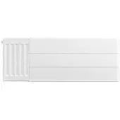 Eastbrook plaat voor paneelradiator met streep 80x30cm wit glans