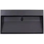 Lambini Designs Arona wastafel quartz 80cm zonder kraangat zwart mat