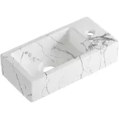 Best design Allure fontein rechts 36x18x9cm wit marmer