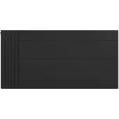 Eastbrook plaat voor paneelradiator met streep 120x60cm zwart mat