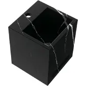 Brauer Nova vrijhangende fontein marmerlook 25cm met kraangat nero marquina