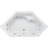 Lambini Designs Venetië bubbelbad 145x145cm elektronisch met 6+4+2 hydrojets goud