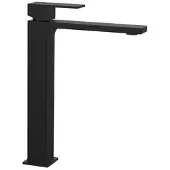 Sapho Cubemix verhoogde wastafelkraan 28cm zwart mat
