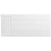 Eastbrook plaat voor paneelradiator met streep 90x40cm wit glans