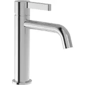 Sapho Iconic wastafelkraan met gebogen uitloop 19cm chroom