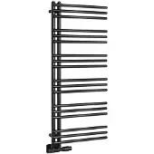 Aqualine Poseidon handdoekradiator 45x114cm 380W mat zwart