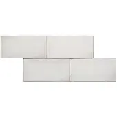 Terre d'Azur Terre-Spatula wandtegel 10x20cm wit