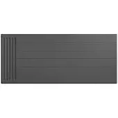 Eastbrook plaat voor paneelradiator met streep 140x60cm antraciet