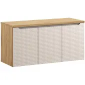 Comad Luxor Beige badmeubel 120cm met 3 deuren en wastafelblad