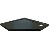 Kerra Prato douchebak 90x90x5cm zwart mat