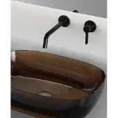 Sapho Iconic inbouw wastafelkraan zwart mat