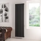 Eastbrook Derwent elektrische paneelradiator 50x180cm 1000W zwart mat