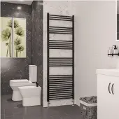 Eastbrook Wendover handdoekradiator 60x180cm 783W zwart glans