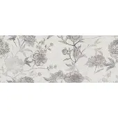 Jabo Borneo White wandtegel bloem 30x75cm gerectificeerd