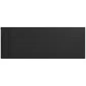 Eastbrook plaat voor paneelradiator met streep 160x60cm zwart mat