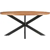LivingFurn Rocky eettafel ovaal 160cm naturel