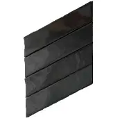 Terre d'Azur Granada wandtegel 6,4x27,5cm links antraciet