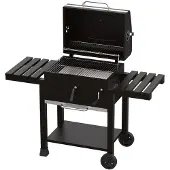 Central Park houtskoolbarbecue Angus III 139x68,5cm zwart