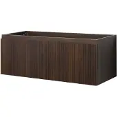Aquazuro Wastafelonderkast Napoli 120cm - Notelaar Houtlook - Met 2 Lades - 120x50x47,5cm