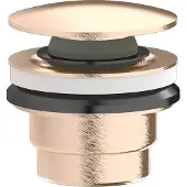 Plieger Roma 2 in 1 design afvoerplug geborsteld rosé