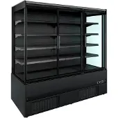 CombiSteel Wandkoeling - JAMIE - Zwart - +2°C/+4°C - Geforceerd - Klapdeuren - 1935x665x1920mm