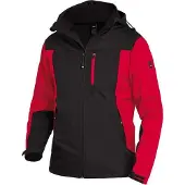 FHB Jannik Softshell-Jack Rood-Zwart maat 3XL heren