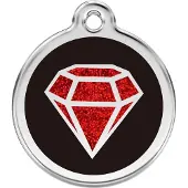 Red Dingo Hondenpenning 38 mm Diamant