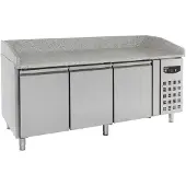 CombiSteel Pizzawerkbank - 580L - 3 Deuren - 2025x800x1000mm