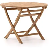 Bellagio + 10% kassakorting | Sunyard Preston klaptafel ø 100cm (h:75cm)
