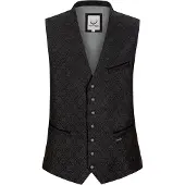 Stockerpoint Klederdracht gilet 'Piero' stone grey / zwart