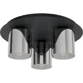 Eglo Plafondlamp Gorosiba 3xe27 Zwart