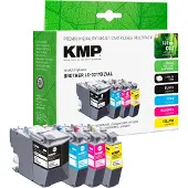 KMP AG Inktcartridge vervangt Brother LC-3219XLBK, LC-3219XLC, LC-3219XLM, LC-3219XLY Compatibel Combipack Zwart, Cyaan, Magenta, Geel B58VX 1537,4005
