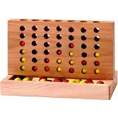 Goki Spel - Vier Op Een Rij - 15,5X8,5X10Cm - Hout - 5 Jaar
