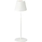 FHL Easy! LED buitentafellamp Cosenza met accu RGBW zandwit Cosenza, dimbaar, wit / opaal, Woon-/ Eetkamer, metaal, Modern